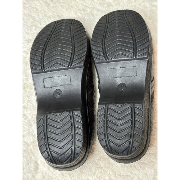 Easy Street Shoes Womens Professional Clogs 30-0455 Brown Leather Slip On Sz 6W - Picture 6 of 9